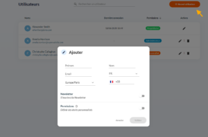 Comment gérer les accès d’utilisateurs d’un compte 2