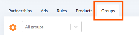 How to create publisher groups 1 Affilae