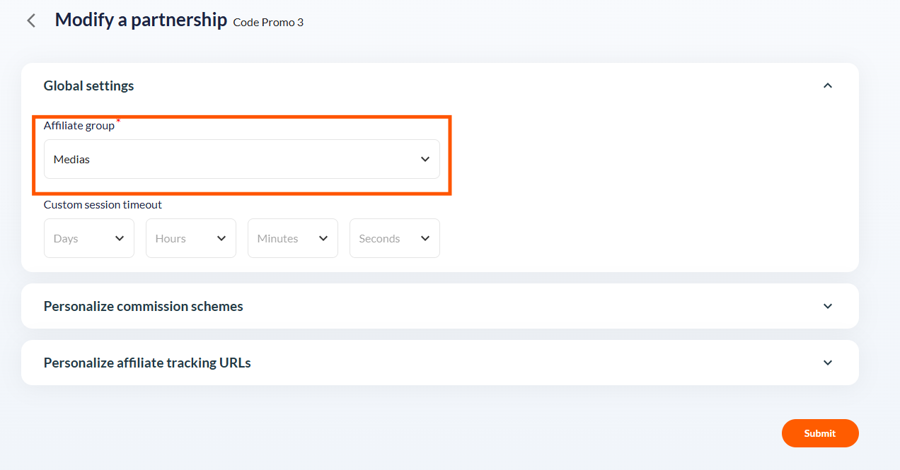How to create publisher groups 4 Affilae