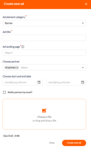 How to integrate a banner on Affilae