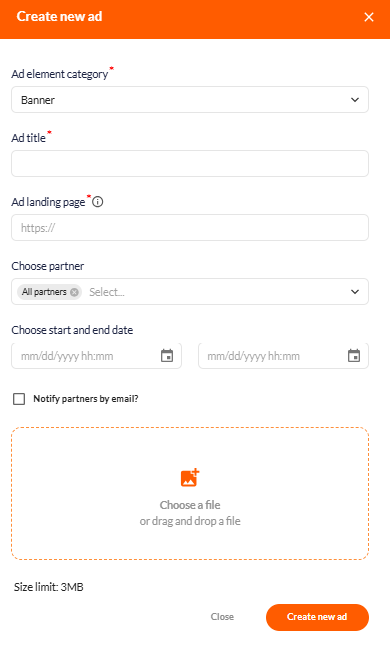 How to integrate a banner on Affilae
