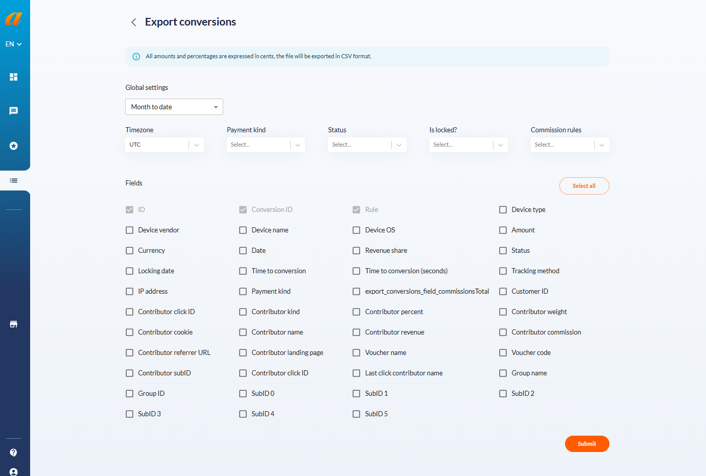 How to automatically validate large volumes of conversions through a .csv batch-file Affilae 4