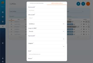 Test clicks and conversions tracking Affilae 1