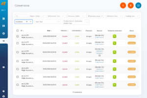 Valider en masse les conversions de votre programme Affilae 1