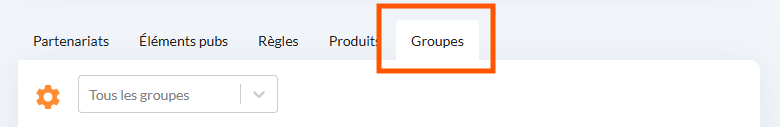 Créer un groupe d’éditeurs 1 Affilae
