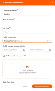 Intégrer une bannière sur Affilae