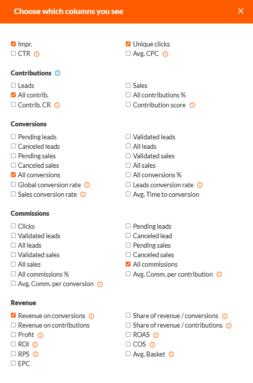 Reporting Explanation and Functionality Affilae 3
