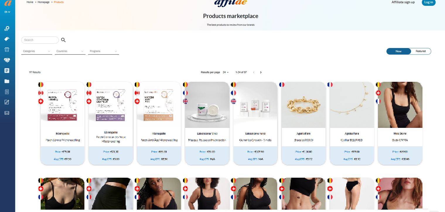 Product Marketplace Affiliate Affilae