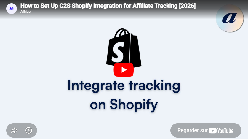 intégration shopify affilae